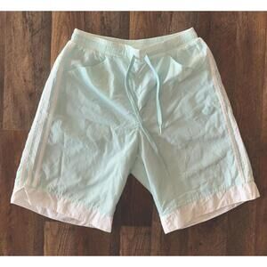 ADIDAS Shorts Mint Green Land And Sea Style Swim Sport Mens Small